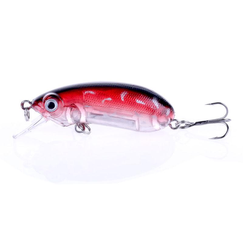HENGJIA 1Pc Fishing Lure Minnow Floating Bait Plastic Bass Lure Hard Wobbler Fishing Gear