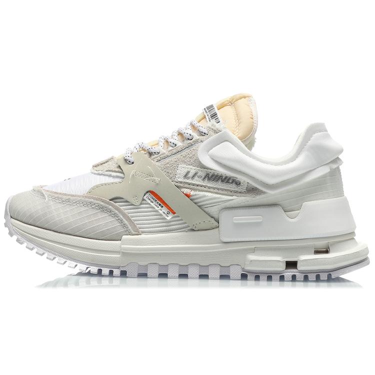 New LiNing 001 Craftsmanship Slip Resistant Breathable Support Low Top Casual Shoes Women's Mist White AGCQ316-1