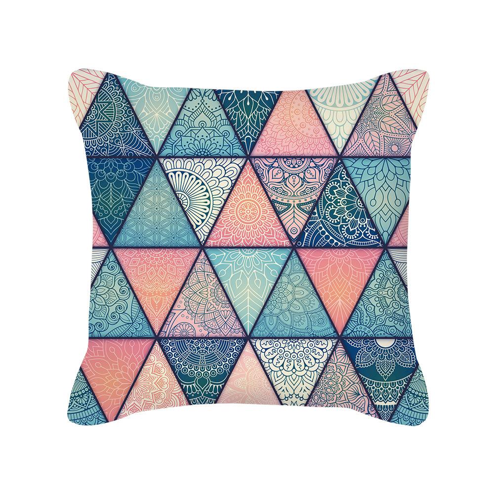 New Product Pillow Ins Nordic Style Geometric Pattern Plush Pillow Cover Sofa Cushion Cover