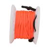 Finger Spool Plastic Spool Reel with Double End Bolt Snap Orange Line 15M for Wreck Scuba Diving