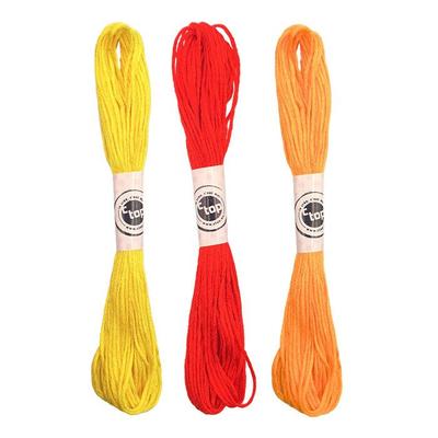 Skeins of Cotton for Brazilian Bracelet Red and Orange