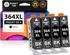 Compatible Ink Cartridge - 1001 PILES BATTERIES - 364 XL - 4 Pack - Black - Up To 800 Pages