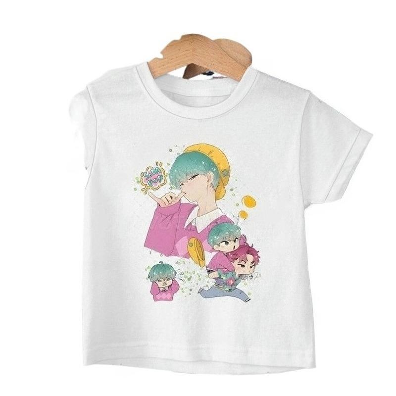 Summer Short Sleeve KPop Demon Hunters Saja Boys Print T-shirts Girl Comfortable Short Sleeves Casual T-shirt