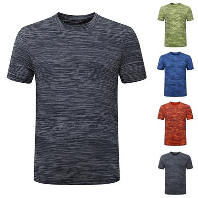 Men's Summer Casual O-Neck T-shirt Fitness Sport Fast-Dry Breathable Top Blouse