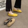 Fashion Comemore Women Flats Casual Retro Round Head Loafers Shoes Women Solid Suede Slip On Ladies Single Shoes Soft-soled Mocasines