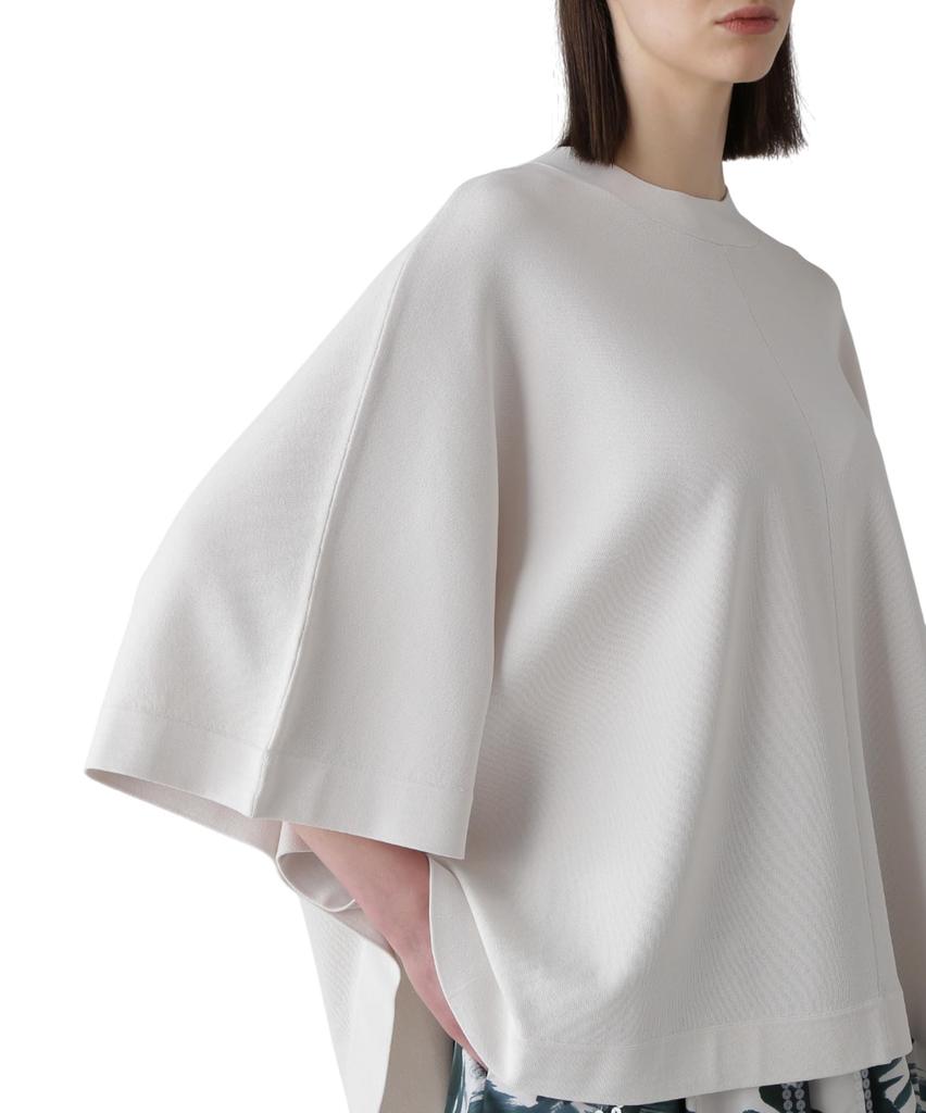 ADORE Dzianinowe Damskie Ponczo w Stylu (Suchy rozciągliwy) 531-5170524 030_Biały