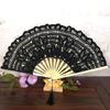 Yousheng Vintage Lace Folding Fan with Tassel Wedding Party Bride Hand Held Fan Portable Summer Fan Decoration Dance Performance Props Party
