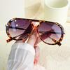 Trendy Double Bridge sunglasses for Women Men with PC Lens and Fashionable Decorative Frame Eyewear Perfect for Birthdays