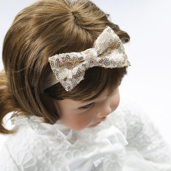 Baby Girl Rose Sequins Protiskluzová měkká podrážka Prewalker Princess Shoes Čelenka