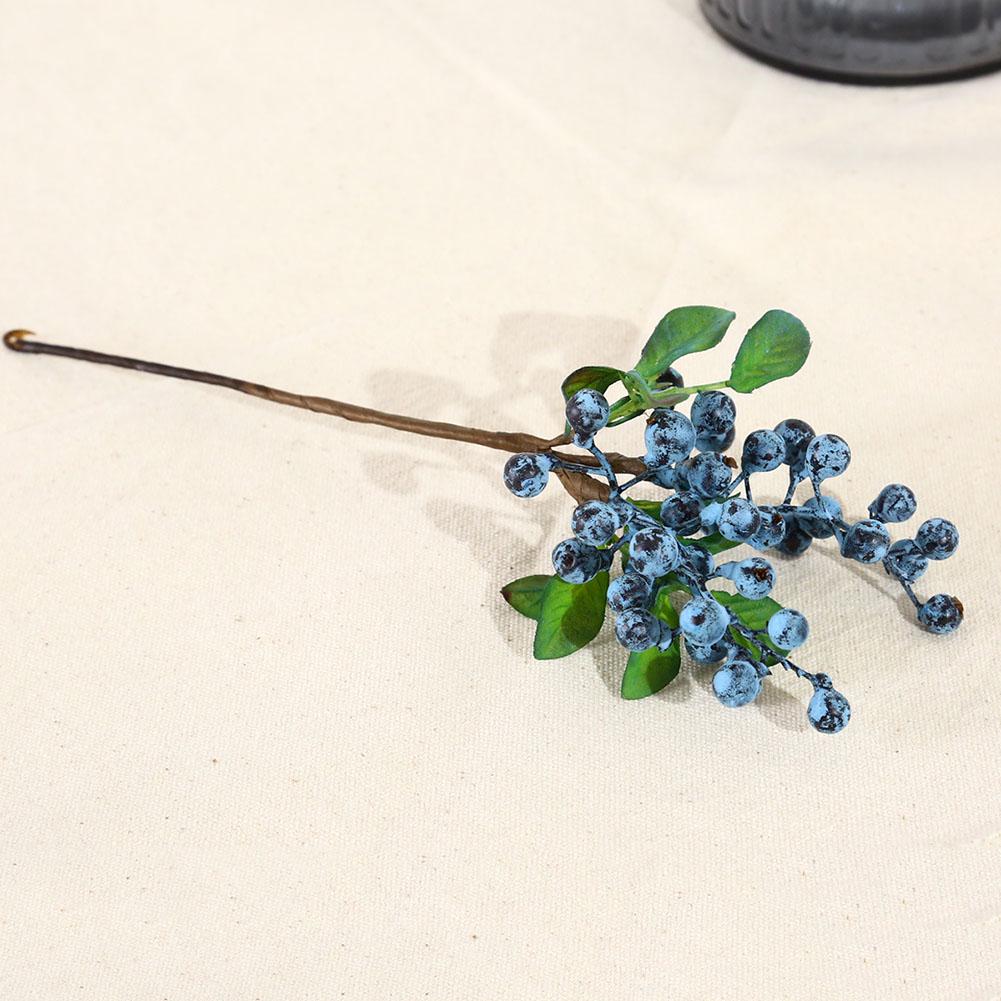 

Имитация искусственных ягод, цветов, рождественских фруктов, искусственных ягод, цветов, украшений, свадебного домашнего стола, растений, декора свадебной вечеринки синий