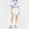Nike Color Block Crop Top Round Neck Short Sleeve T-shirt Women Tops Light-Thistle-Purple CK1302-100