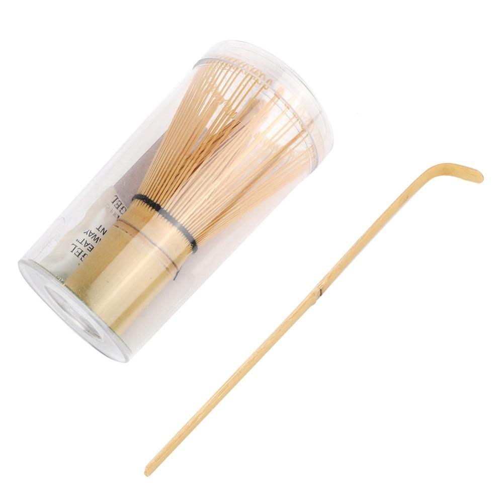Bamboo Matcha Making Set Hooked Scoop Ceremonial Preparation Bamboo Matcha Set Traditional Matcha Tea Whisk Ceremonial Use светло-серый