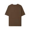 Skechers Loose Cotton Fashion Short Sleeve T-Shirt Unisex tops Pine-Cone-Brown L225U127-05HT