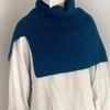 Decoration Accessories High Collar Solid Color Wraps Female Wool Scarf Knitted Shawl Knitted Cape