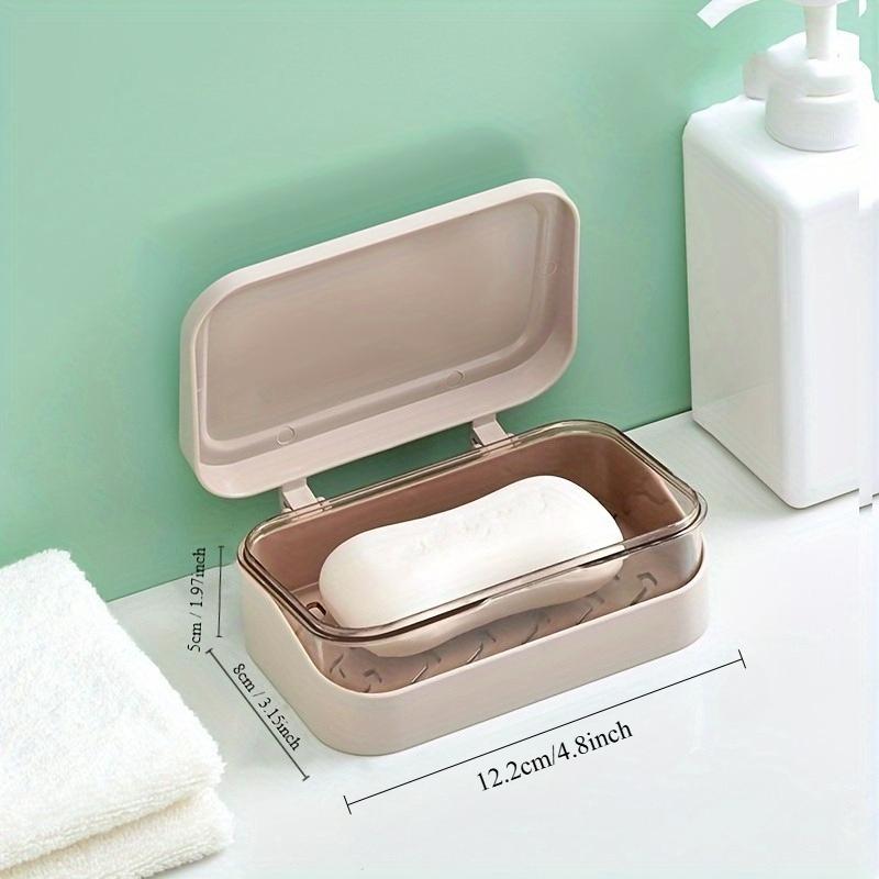1PC Drainage Soap Storage Rack Bathroom Soap Box Without Punching Toilet Bathroom Travel Soap Box