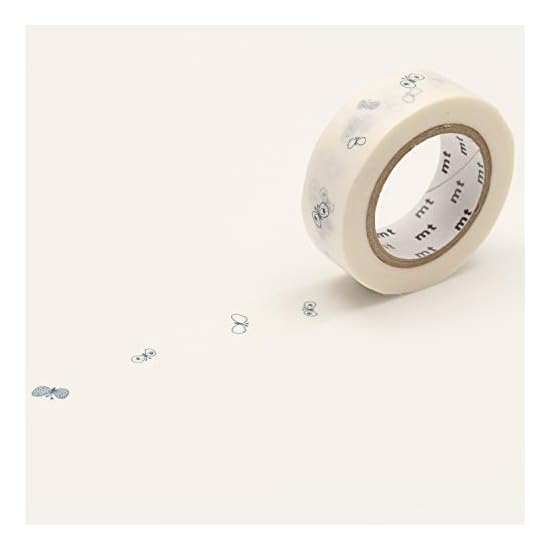 Kamoi Kakoshi Minä Perhonen Choucho Logo Navy, Width 15mm X 10m Roll MTMINA13