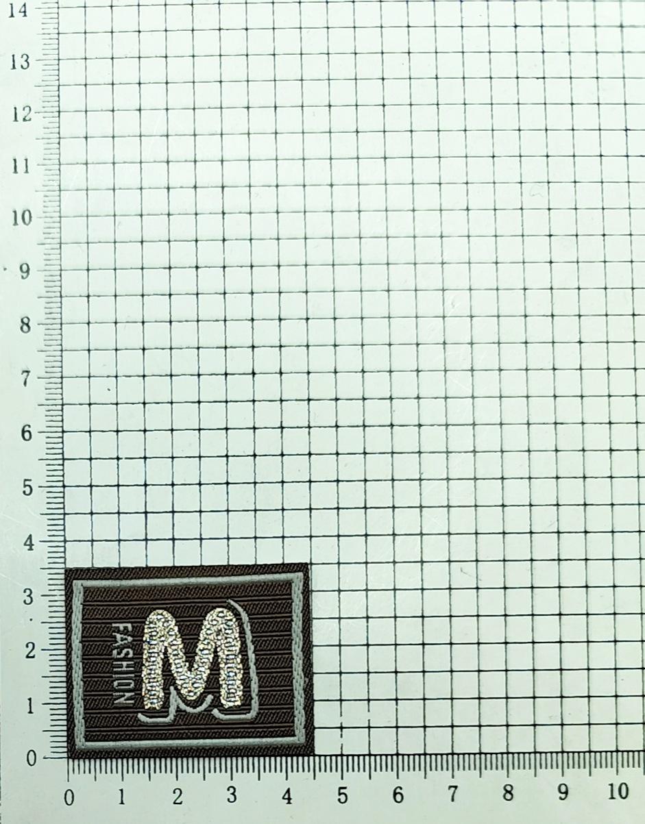 

Trendy Retro Letter Fabric Labels for Clothing Apparel коричневий