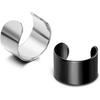 JEWELRIESHOP Manșete Urechi Oțel Inoxidabil Manșete Urechi Helix Cartilaj Clip-on Wrap Cercei Punk pentru Femei Bărbați Fără Găurire Reglabile