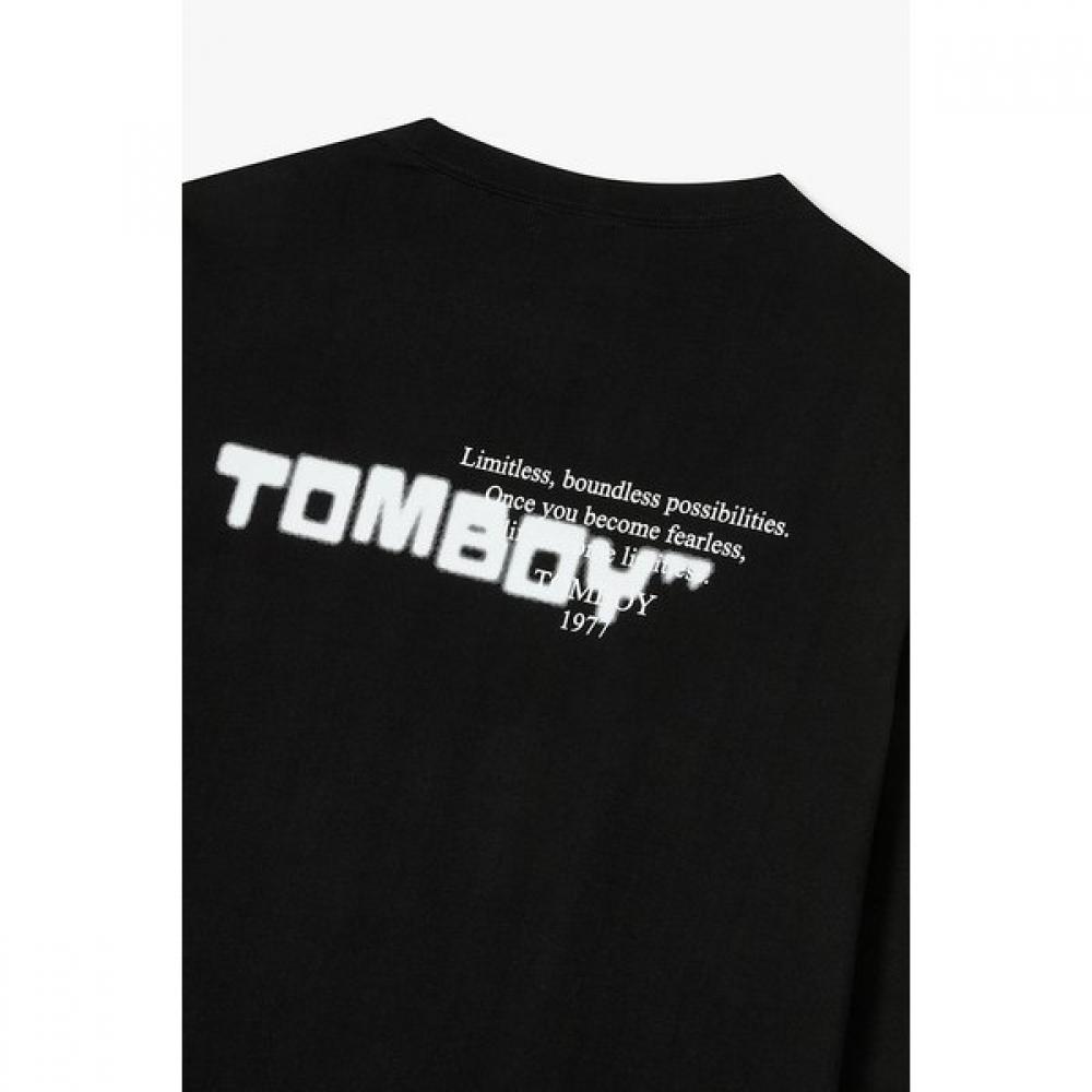 Tomboy Back Fade PrinT Long Sleeve T shirT  91m6122122ar 
