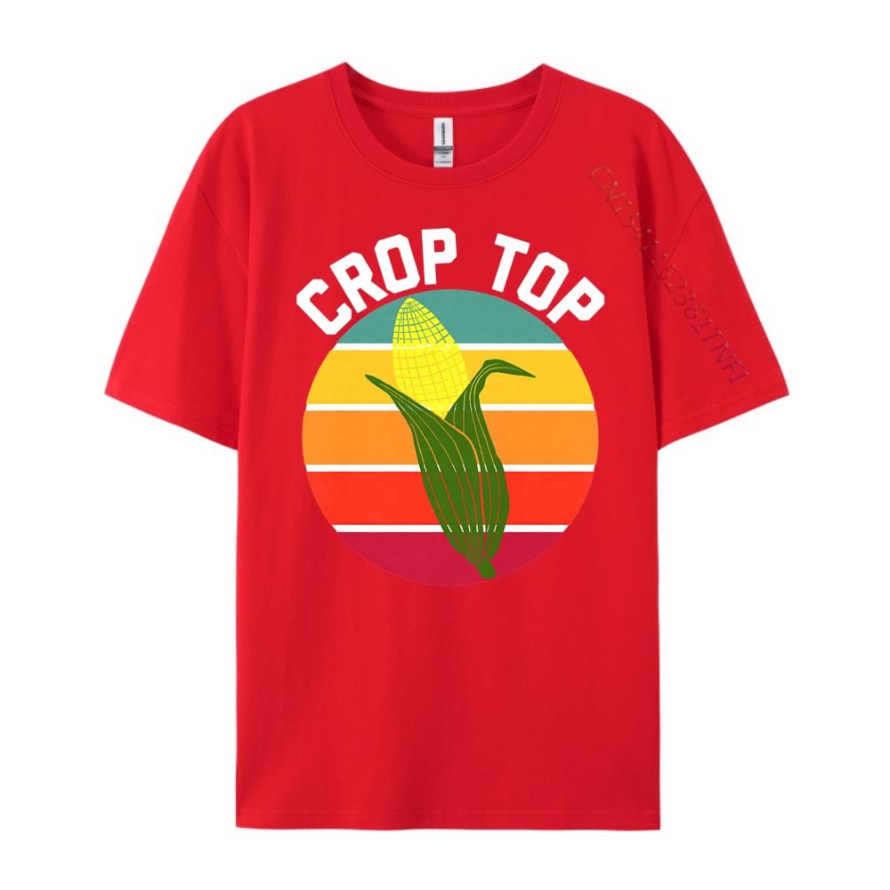 

Funny Crop Top Country Fair Joke Pun Corn On The Cob Corny Men T Shirts High Quality Mens Gifts T Shirt for Men Printed On S