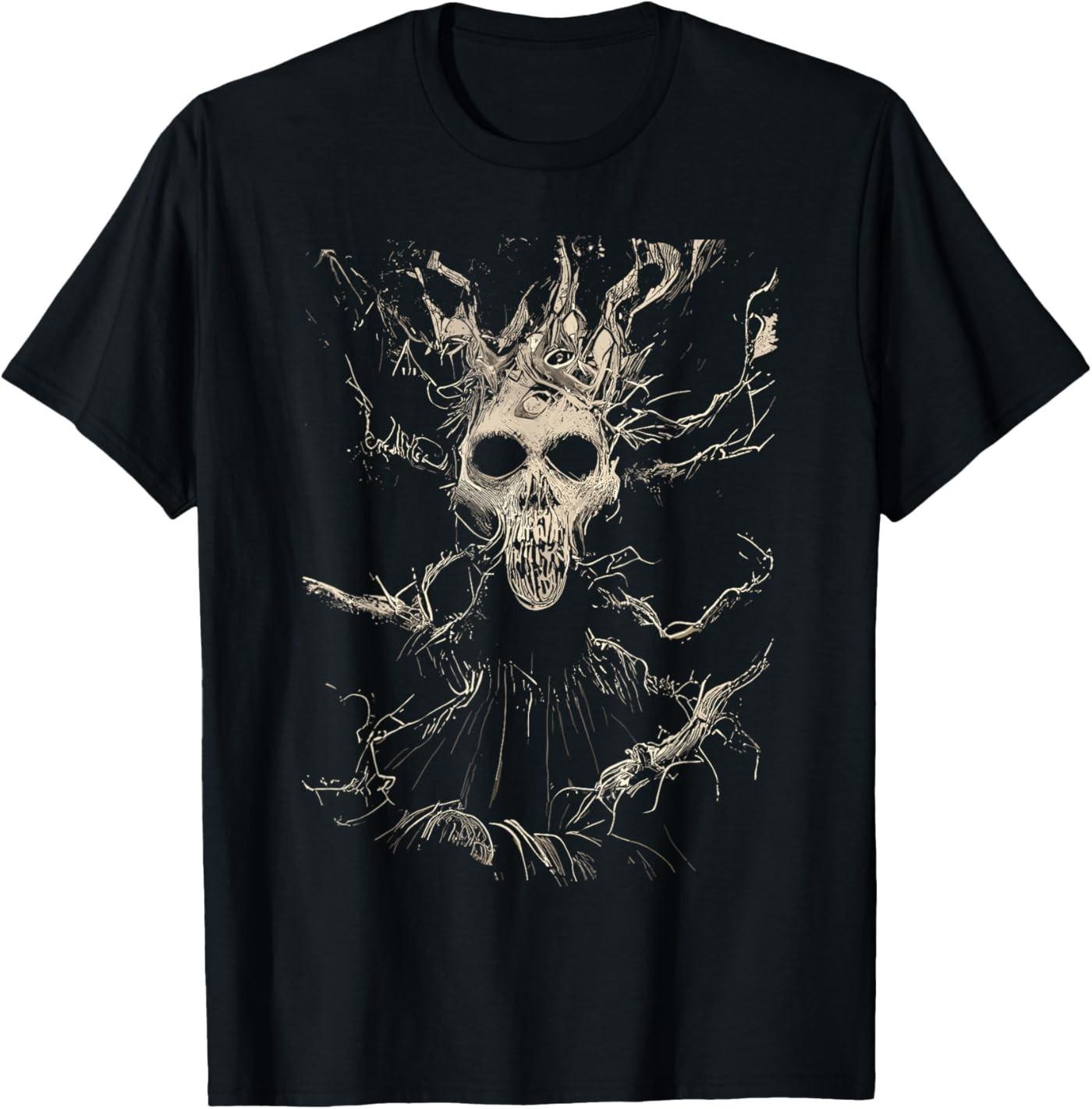Halloween, Occult Dark Art, Gothic Forest Horror Women Men T-Shirt S разноцветный