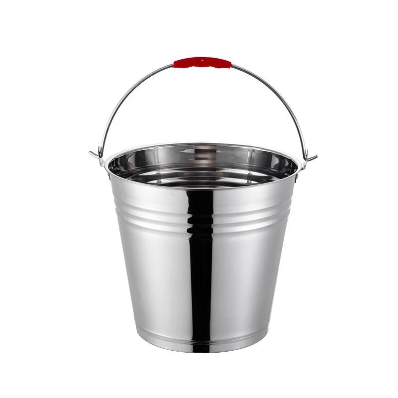 Lijia Heavy-Duty Stainless Steel Bucket 2-Pack