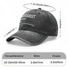 Vintage Washed Unisex Baseball Cap Guitarist Definition Hat Adjustable Casual Outdoor Gift
