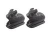TreegoArt Black Marble Nandi Idol, Handcrafted Matt Finish Shiva's Cow Statue for Home Pooja and Temple - Pack of 1