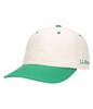 Oxford and Canvas Cap L White CJ90201006 [LLBEEN] Men's Two-Tone Ivory/Green