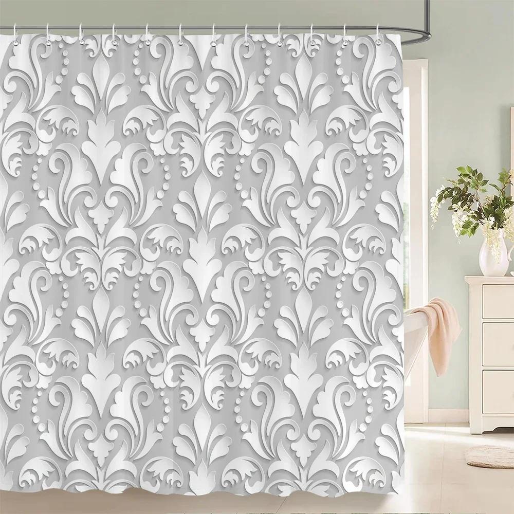 High Quality Washable Bathroom Curtains 3D Printing Shower Curtain Polyester Bath Screens Home Decoration