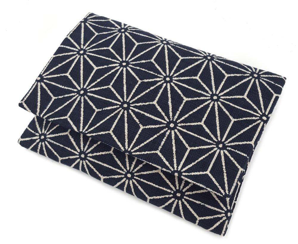 

Мастерская ручной работы FUJITA Чехол для карманных салфеток [Сделано в Японии] Чехол для карманных салфеток с рисунком «Лист конопли», с держателем для карманных салфеток, ручная работа, японский