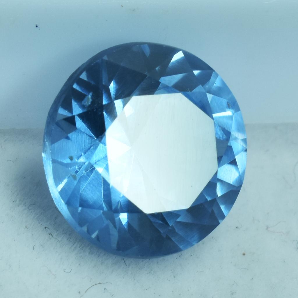 CERTIFIED 6.35 Ct Natural Round Cut Blue Sapphire Earring Size Loose Gemstone SU-902-R