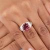 Rhodolite Gemstone 925 Sterling Silver Jewelry Women Ring For Anniversary Gift CZR-17-14