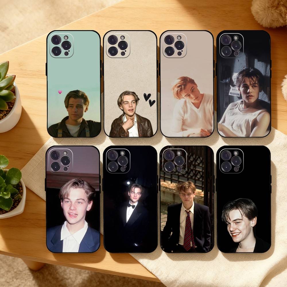 L-Leonardo D-DiCaprio 90s Retro Style Phone Case For iPhone17,16,15,14,13,12,Plus,Pro Max, 5G Others Soft Black Cover