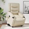 VidaXL Electric Massage Recliner, Relaxation Chair with Adjustable Backrest and Footrest, Salon Seat 3206564