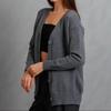 Women Autumn Winter  Wardrobe Staple solid color  Loose Cardigan Sweater Coat