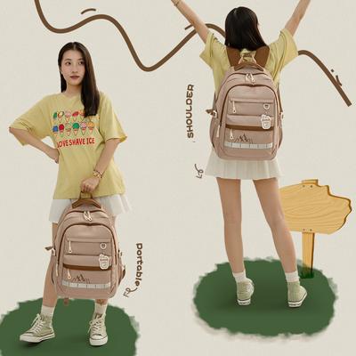 Backpack Junior High School High School Leisure Load Protection Backpack Large Capacity Backpack