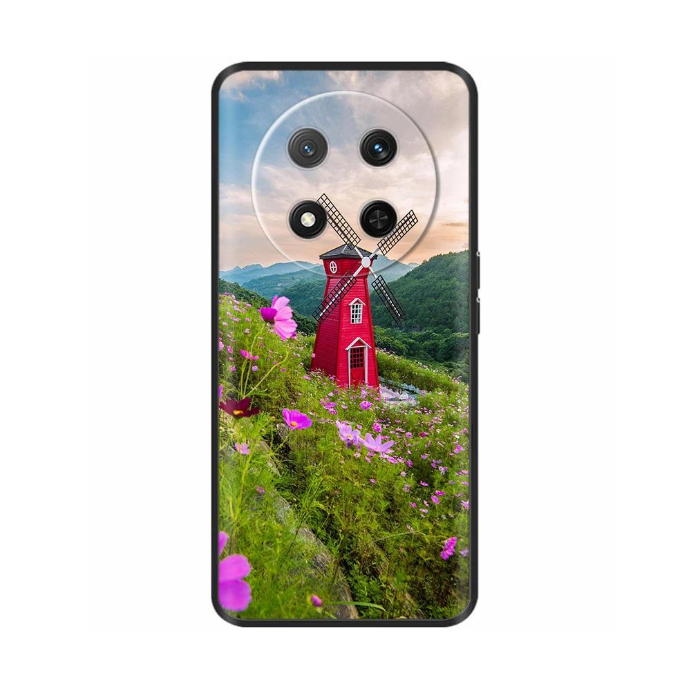Für Honor Magic7 Lite 5G Hülle Blume Weiche Silikonhülle Für Coque Honor Magic7 Lite Hülle Magic 7 Handyhülle Magic7 Pro Schalen