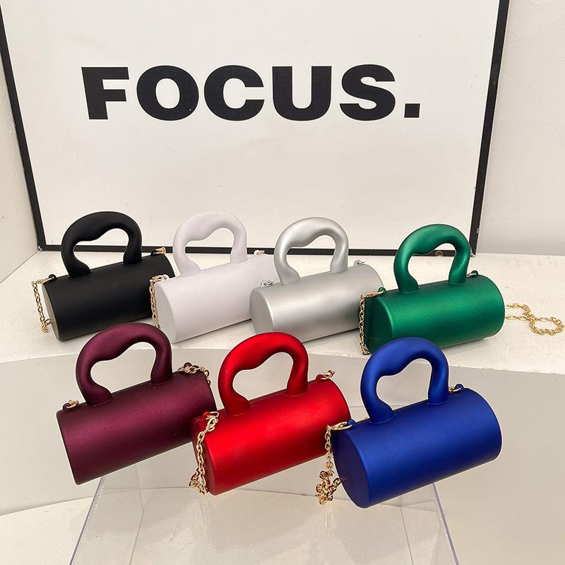 Personalized Handbag for Women Candy Color Shoulder Messenger Bag Designer Cylinder Bag Purse Ladies Handbag