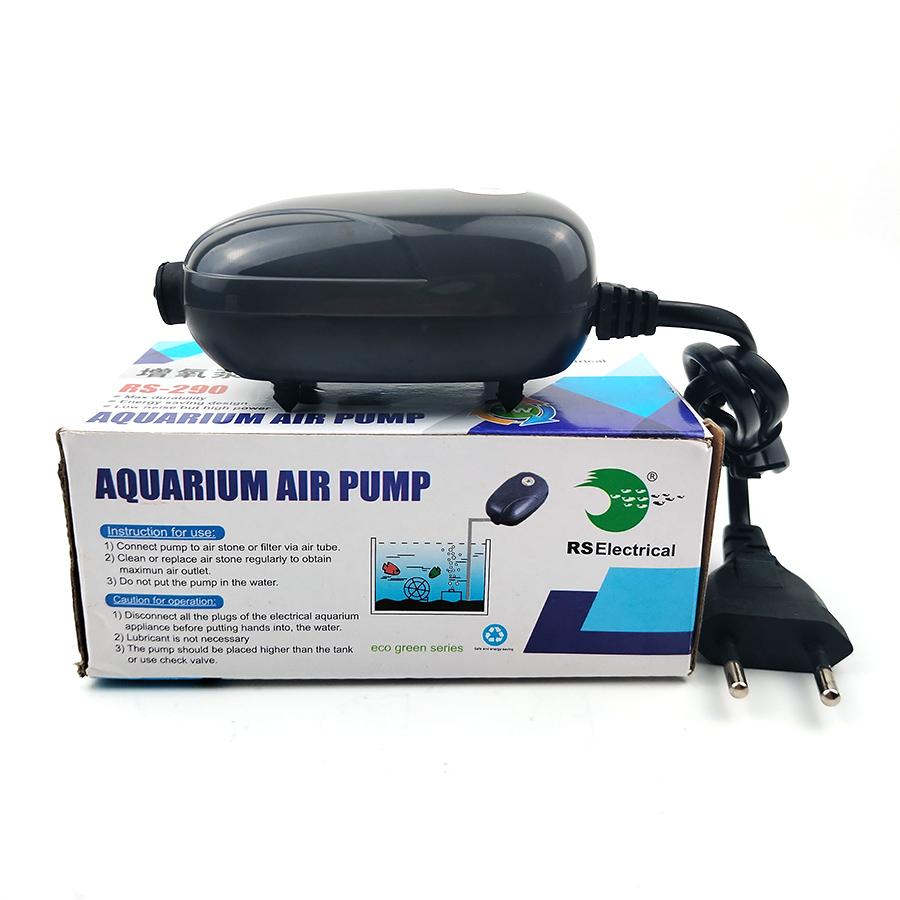 1Set Aquarium Air Pump Fish Tank Mini Compressor Single Double Outlet with Check Valve Tube Aquatic Accessories 220V 3W 5W