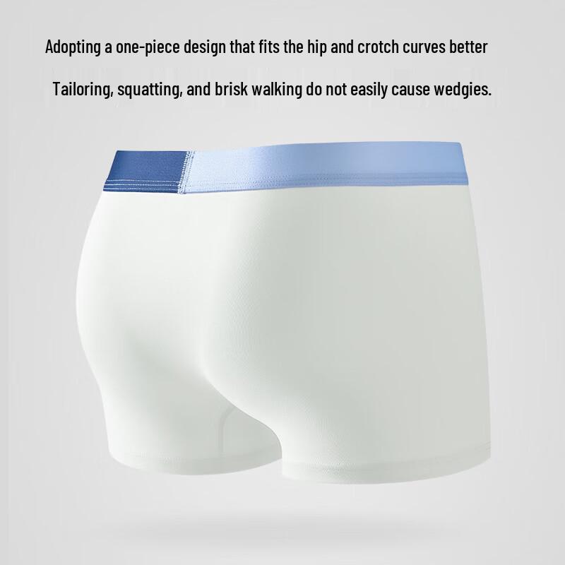 Nanjiren Men's 10A Antibacterial Cotton Boxer Briefs