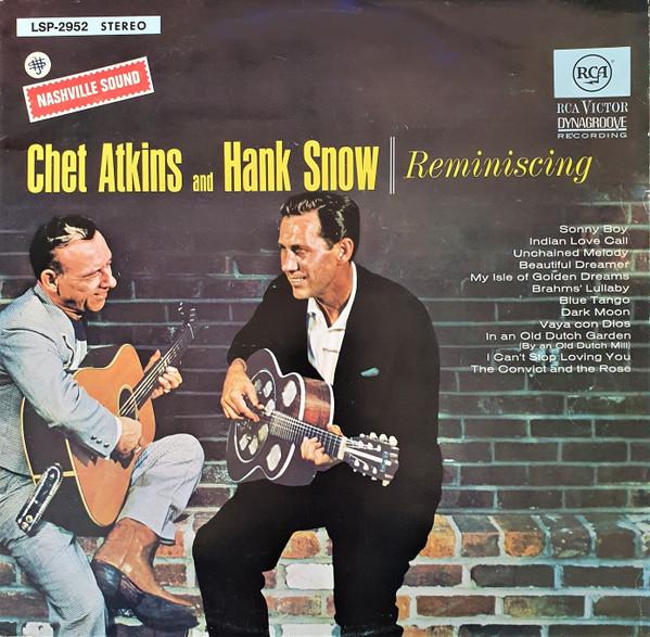 LP Record CHET ATKINS & HANK SNOW - Reminiscing LSP2952 RCA Victor 1966 Germany Country/Folk Used
