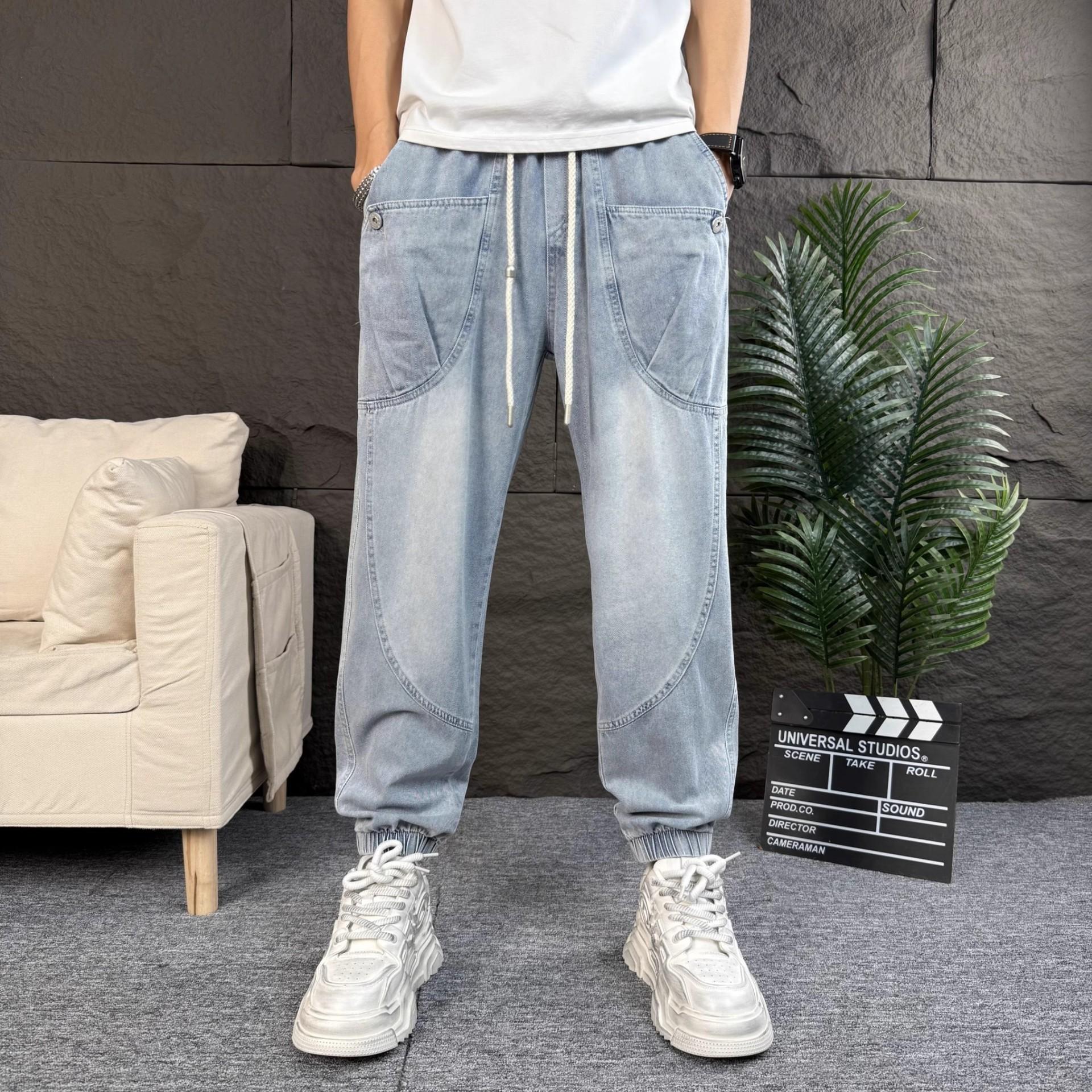 JYL Men s Jeans Spring Autumn American  Dirty Curved Wide Leg Denim L бездна