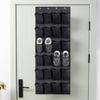 The organizer of the shoe storage bag wall 24 bag rack has clothes and shoe pendants installed on the back wall door toy storage