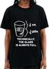 Men's t-Shirt Loose o-Neck Funny Print Casual Short Sleeve Tshirt Mens Tee Shirts t-Shirt Black