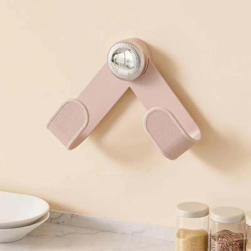 2PCS Punch Free Wall Mounted Pot Lid Holder,Adjustable Pot Lid Holder Wall-Mounted Kitchen Storage Rack,Suction Cup Pot Lid Rack