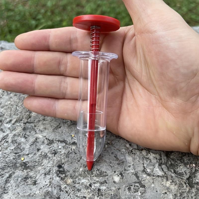 1 Stück Hand-Samenverteiler - Manuelles Präzisions-Aussaatwerkzeug mit transparentem Schlauch & ergonomischem Griff, langlebiger Kunststoff für den Garten