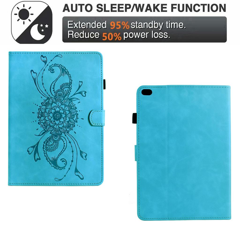 Leather Case For iPad mini (2019) 7.9 Inch/Mini 4/mini 3/mini 2/Mini Mandala Imprinted Tablet Cover with Card Slots
