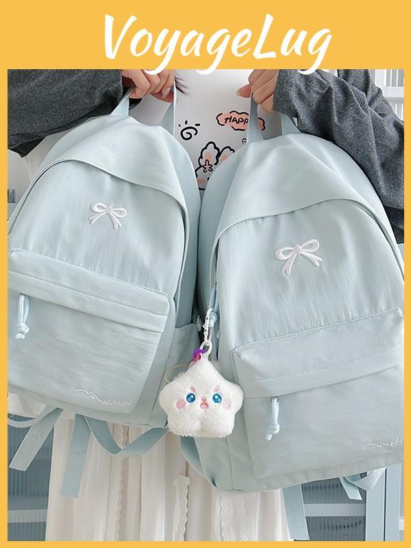 Sweet Candy Color Small Backpack With Nylon For School Use And Daily Commutes