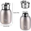 Mini Thermal Mug, 10oz/300ML Mini Thermos Mug Leak Proof Vacuum Flasks Travel Thermos Cup Portable Stainless Steel Drink Water Bottle for Indoor and